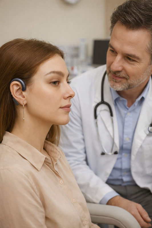 Căști cu conducție osoasă negre